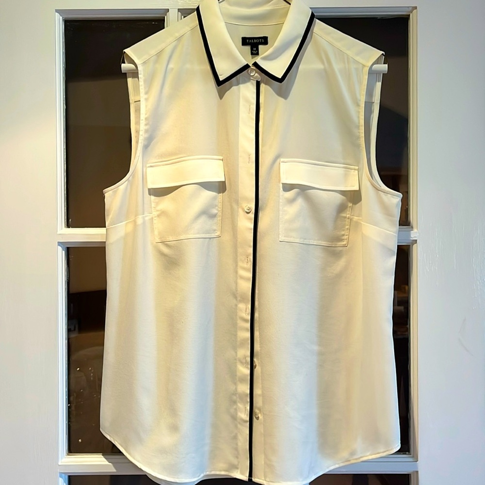 Talbots sleeveless top